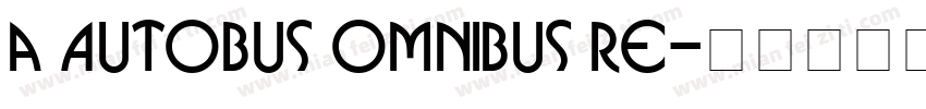 a Autobus Omnibus Re字体转换